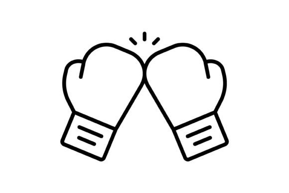 Boxing Outline Icon: The Essential Vector Asset for Dynamic Branding