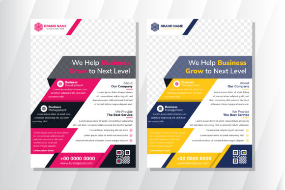 Business Vertical Flyer Geometric: A Modern Template for Visual Impact