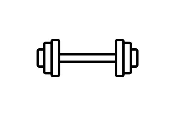 Dumbbell Outline Icon: A Versatile Asset for Fitness & Design