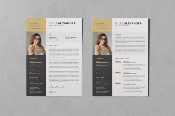 Elevate Your Job Hunt with Resume/CV PSD Design Templates Vol 126